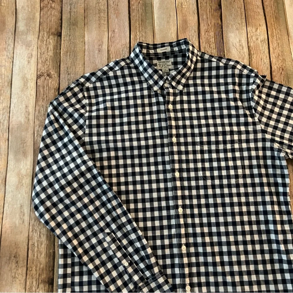 J. Crew mens long sleeve plaid button up shirt | size large - Picture 3 of 10